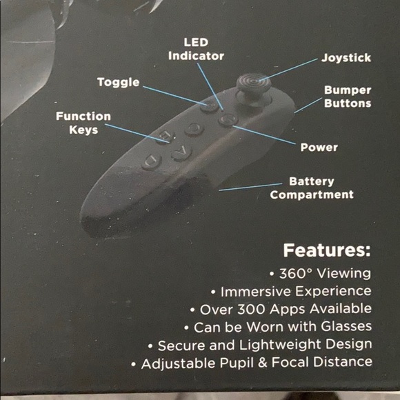 Cynoculars Virtual Reality Headset & Remote NEW - Picture 4 of 5